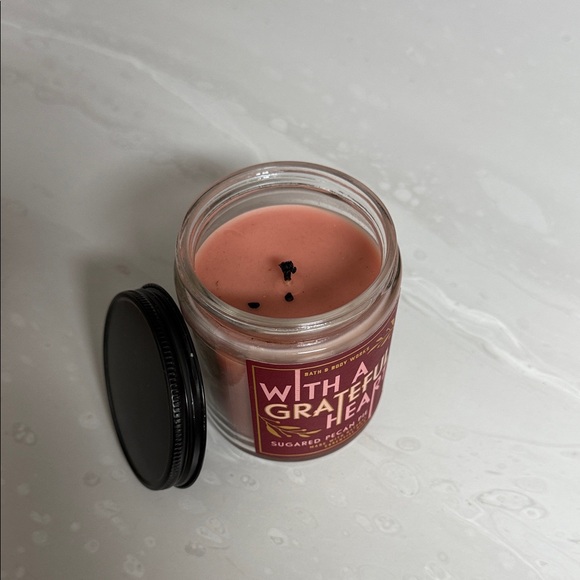 Bath & Body Works Sugared Pecan Pie Candle - Pink - Picture 2 of 2